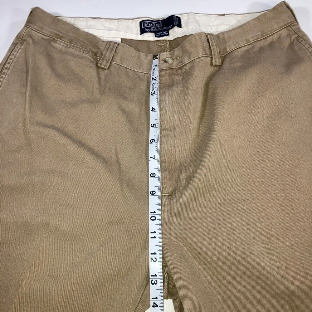 Polo Ralph Lauren Philip Pant Mens 36x30 Khaki Chino Straight Cotton Twill